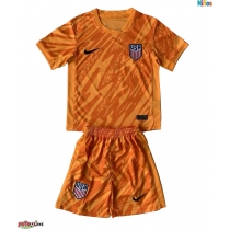 Camiseta Estados Unidos Portero Visitante Equipación para niños Copa America 2024 manga corta (+ pantalones cortos)